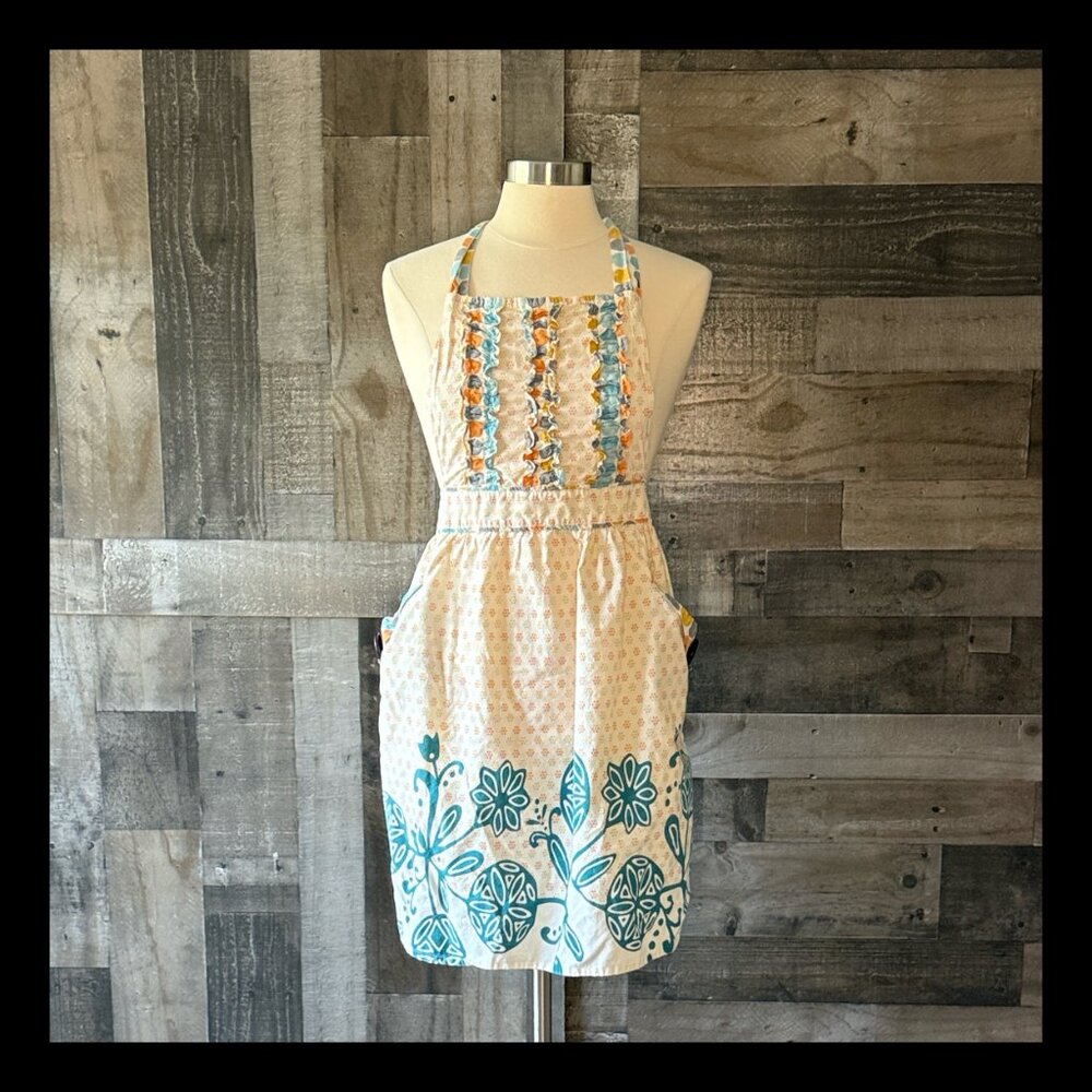 Urban Outfitters apron OS boho floral polka dot retro cottagecore fairycore